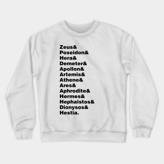 The Thirteen Olympian Gods Crewneck Sweatshirt by thereader